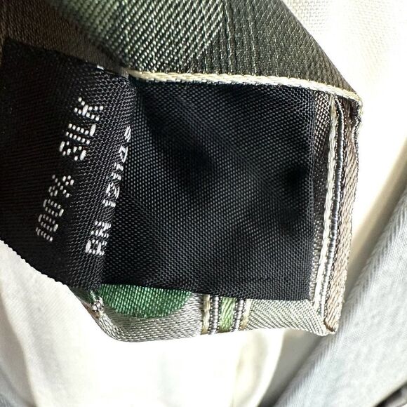 Van Heusen Green Diagonal Stripe Dot Silk‎ Tie NWOT 3.5 x 58 - Picture 3 of 5